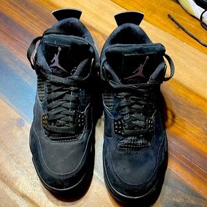 Jordan Mens Air 4  Black Cat